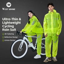 WEST BIKING Waterproof Cycling Raincoat Men Women Reflective Cycling Jersey Electric Bicycle MTB Road Bike Jacket Sport Clothing