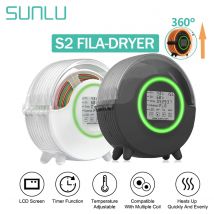 SUNLU S2 Suszarka do Filamentu 3D Ulepszona Filadryer LED Dotykowy Ekran Suszarka z Ogrzewaniem Obrotowym 360º Regulowany Termo Kontroler Suszenia Filamentu do Druku 3D