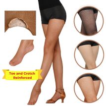 Netzstrumpfhose für Kinder von 5-8 Jahren, JAZZ, klassischer Stepptanz, moderner lateinamerikanischer Tanz, Netzstrumpfhose mit Fuß, Basic-Strumpfhose, Größe 100-135 cm