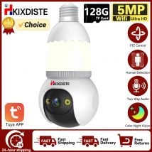 5mp wifi ip e27 lampe lampe kamera nachtsicht zwei wege audio beleuchtete lampe baby phone video überwachungs kamera fernsicht