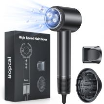 Asciugacapelli ad alta velocità 120000   RPM 500 milioni di ioni elettrici a basso rumore, temperatura costante e asciugatura rapida per saloni domestici