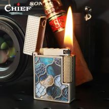 CHIEF Side Pulley Oil Feuerzeug 2. Generation Paris Nail Tang Grass Vollständig versiegelter Öltank Neues Design Feuerzeug