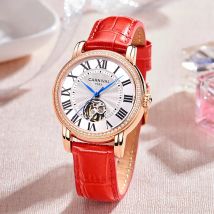 Karneval Marke Damen uhr Damen Luxus Automatik werk Mädchen mechanische Armbanduhren wasserdicht