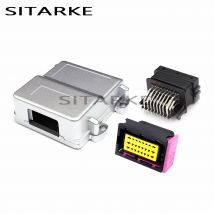 1 Satz 24-poliger wasserdichter Aluminium-Einloch-CNG-Automobil-ECU-Gehäusebox mit passendem FCI-Stecker 211PC249S0005
