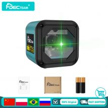 Decteam 2 linee Osram strumenti di livello Laser Green Beam modalità manuale autolivellante con linea trasversale verticale e orizzontale fai da te C011G