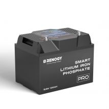 Batteria al litio ferro fosfato intelligente Renogy 12V 100Ah Pro con Bluetooth e funzione autoriscaldante
