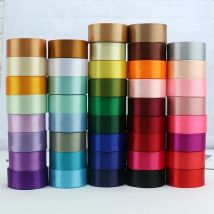 40 mm Satinbänder für Weihnachten, Halloween, Geburtstag, Party, Hochzeit, Dekoration, Geschenk, Backen, Blumenverpackung, DIY-Handwerk, Schleifenband