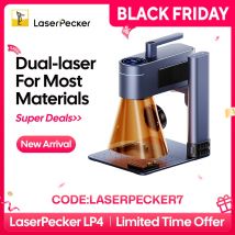 Macchina per incisione laser LASERPECKER 4 LP4 per tutti i materiali Incisore laser a doppia luce portatile per metallo, legno, plastica