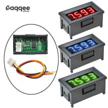 Mini misuratore di tensione da 0,36 pollici DC 0-100V Voltmetro 3 fili 4 cifre Display a LED Voltmetro digitale Rosso Blu Verde