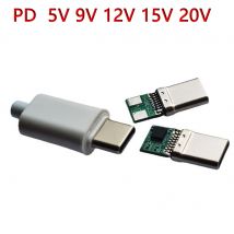 5A PD/QC Decoy Board Schnellladung 5V 9V 12V 15V 20V Modul PD 2 3.0 DC Triggerkabel USB Typ-C Stecker QC4 Ladeanschluss