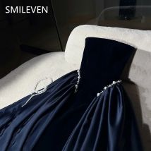 Smileven Modestes A-Linie-Sexy-Abschlussballkleid mit Perlenapplikation, Partykleid, ärmellos, für formelle Anlässe, maßgeschneidert, 2025,