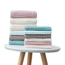 1/4/6PCS Terry Cotton Waffle Bath Towel Set Quick Dry Absorbent Bathroom Towels Soft Lightweight Durable Large Christmas Towels