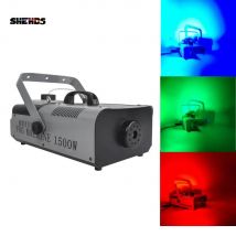 SHEHDS Macchina del fumo con telecomando e filo 1500W Fogger per DJ Disco Natale Matrimonio Club Bar Stage