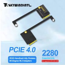 ROG ALLY 90-Grad-M.2 SSD-Adapter PCIE 4.0 2230 bis 2280 Festplatten-Erweiterungsplatine unterstützt die Gaming-Handkühlung