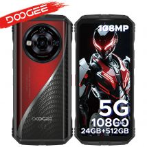 DOOGEE S118 Pro 5G Rugged Phone Dimensity 7050 6.6'' FHD 120Hz 8GB RAM 512GB ROM 10800mAh Battery Cell Phone NFC Mobilephones