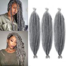 8/16/18/24/30 pollici intrecciare i capelli sintetici elastici Afro Twist Crochet capelli Pre-separati crespi Twist per le donne Bluck