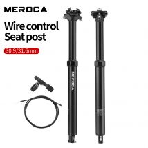 MEROCA Bike Dropper Seat Post 30.9/31.6x425mm Wewnętrzna prowadnica kablowa Zdalne sterowanie podnośnikiem Rura podsiodłowa Mtb Seatpost