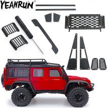 YEAHRUN Metall-Unterfahrschutz, Seitenschweller, Ansauggitter, Verkleidung, Hecktür, kratzfeste Platte für 1/18 RC Crawler TRX4M Defender-Teile