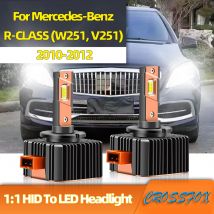 Crossfox Auto-LED-Scheinwerfer, 110 W, 30000 lm, ersetzt HID-zu-LED-Scheinwerferlampen für Mercedes-Benz R-KLASSE (W251, V251) 2010 2011 2012