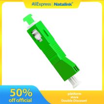 Natalink SC/APC-Stecker auf LC/APC-Buchse, Simplex-Hybrid-Glasfaser-Stecker, Faserflansch-Singlemode-Adapter für FTTH-Koppler