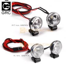 GRC 1:8 1:10 Simulation Fernbedienung Auto 20mm Retro Runde Scheinwerfer Klettern Auto Modifizierte Off-road Suchscheinwerfer Scheinwerfer G157K