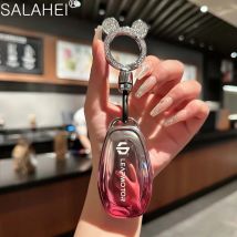 Nuovo Sfumatura di Colore TPU Auto Protezione A Distanza Della Copertura Borsa Borsette Portachiavi Titolare Fob Per Leapmotor T03 S01 C11 4 pulsanti Accessori