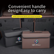 Składany organizer do bagażnika samochodowego, torba do przechowywania i porządkowania Alfa Romeo Giulia Stelvio Tonale 147 156 159 166 Giulietta Gloria Mito Junior