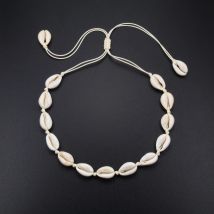 Heißer Muschel Muschel Halskette Frauen Schmuck Sommer Strand Shell Halsband Böhmischen Seil Kauri Perlen Halsketten Handgemachte Kragen Weibliche