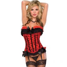 Sexy Korsett Dessous Tops Frauen Spitze Trim Seite Reiß verschluss Blumen Bownot Overbust Bustiers Body Shaper viktoria nischen Korsetts billig Vintage