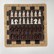 New design of small-sized chess 3D creative character soldier chess pieces, small size 28cm/11inch board game festival supplies