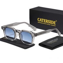 CATERSIDE Moda Uomo Occhiali da sole Montatura piccola Quadrato Design personalizzato Occhiali da sole Donna Viaggio Festa Affari Festival Regalo