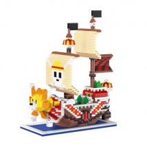 Set di micro mini blocchi da costruzione per nave a tema Adventure: The Ultimate Dreamer: un regalo unico, un giocattolo ideale per gli appassionati da raccogliere