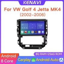 Auto Stereo Radio Multimedia-Player Für Volkswagen VW Golf 4 Jetta MK4 2002-2006 GPS Drahtlose Carplay Android Auto DVD Kopf Einheit