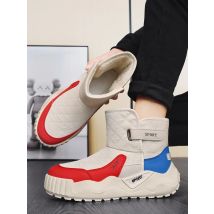 Men Winter Ankle Snow Boots Men New Thick Soled Waterproof Outdoor Non-slip Soft Warm Cotton Shoes Comfort Non-slip Ankle Boots