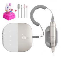 Trapano elettrico per unghie di alta qualità 35000 giri/min Lima elettrica Display HD Penna per manicure in metallo Levigatrice professionale per tornio per unghie