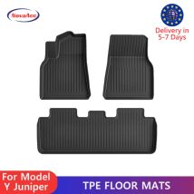 NovaAcc per Tesla Model Y 2025 Fodere per pavimenti Juniper Trunk Mat Liner Spedizione resistente all'acqua per tutte le stagioni dal magazzino Polonia