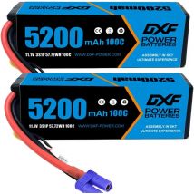 Batteria Lipo DXF 5200mAh 3S 11.1V 100C con connettore EC5 Batteria rigida per RC Auto Barca Camion Elicottero Aereo
