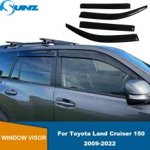 Autofenster-Regenschutz Sonnenblendenabdeckung Seitenfenster-Deflektor für Toyota Land Cruiser Prado 150 FJ150 2009-2022 Zubehör.