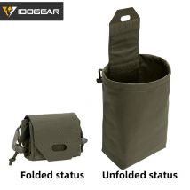 IDOGEAR Taktyczna składana torba do recyklingu Pokrowiec na zrzuty MOLLE Trwały Mini 35116