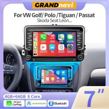 GRANDnavi Android13 Radio de coche GPS para VW Volkswagen Skoda Octavia Golf 5 6 Touran Passat B6 Polo Jetta 2Din reproductor Multimedia