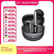 QCY HT10 AilyBuds Pro+ ANC Wireless Earphone Hi-Res Audio with LDAC Bluetooth 5.3 Earbuds 6 Mic AI HD Call Multipoint Connection