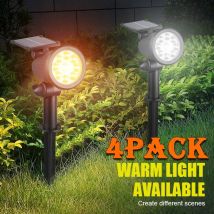 1/2/3/4Pcs Solar Powered 9LED Lampe Einstellbare Solar Scheinwerfer In-Boden IP65 Wasserdicht landschaft Wand Licht Außen Beleuchtung