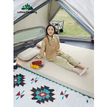 Lohascamping-Colchones de doble capa, colchones autopropulsados, almohadillas plegables compactas, camas de campamento, almohadillas para dormir para 1 - 2 personas, suelos de colchón de aire,