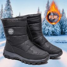 Frauen Stiefel Schnee Plus Größe frauen Stiefel Warme Stiefel Damen Zipper Schuhe Frau Bequeme Casual Botas Mujer Winter Schuhe