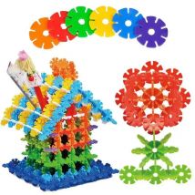 400 stücke schneeflocke spielzeug educativos bausteine ziegel blöcke DIY puzzle pädagogisches spielzeug spielzeug für kinder 6 Bis 10 Jahre kinder