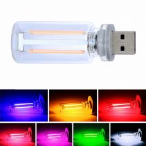 Touch Dimming USB LED Filamento Lampadina in vetro 5V Retro Edison Lampadina Luce notturna Decorazione auto Illuminazione a incandescenza per la protezione degli occhi
