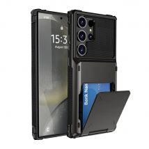 Handyhülle für Samsung Galaxy S24 S23 FE S25 Ultra S22 S21 Plus A16 A06 A15 A25 A35 A55 Wallet mit Kartenhalter Schutzhülle