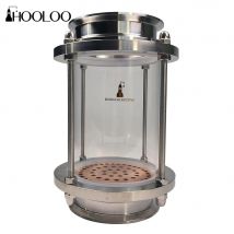 Hooloo 3 "4'' Tri-Clamp Front Gin Korb Aroma Korb Set Destill Zubehör mit Edelstahl Tri Clamp für Mondschein noch