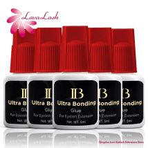 10 Flaschen IB Ibeauty Ultra Bonding Kleber Rote Kappe 5 ml für Wimpernverlängerungen Original