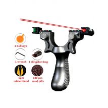 Big Power Rubber Band Slingshot High Precision Flat Leather Slingshot Professional Fast Bow Outdoor Special For Hunting Catapult